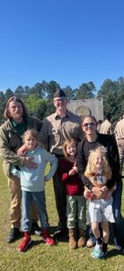 AJ with her family