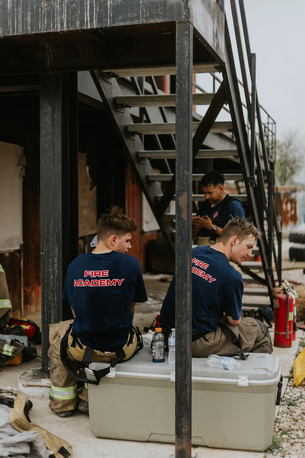 Exterior fire attack evolution.